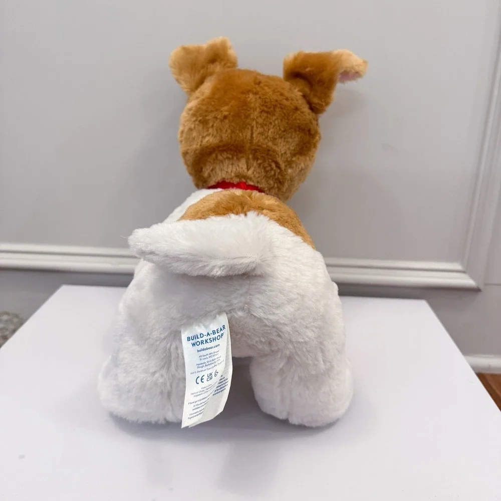 Promise Pets‎ Build A Bear Brown White Dog Plush Green Brown Eyes Heterochromia